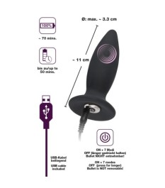 Analplug „Rechargeable Plug S" mit 7 Vibrationsmodi