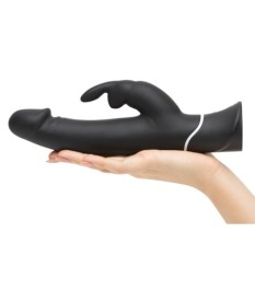 Rabbitvibrator „Realistic Vibrator“ mit 2 Motoren, 25,5 cm