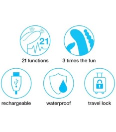 Rabbitvibrator „Triple Vibrator“ mit Klitoris- und Anusstimulation