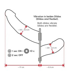 Umschnallvibrator „Double Thruster“ mit 2 Vibratoren
