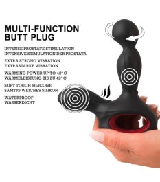 Prostatavibrator, 14,5 cm mit 10 Vibrationsmodi und 3 Rotationsstufen