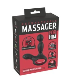 Prostatavibrator, 14,5 cm mit 10 Vibrationsmodi und 3 Rotationsstufen