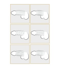 6-teiliges Set „Magic Cock Rings“