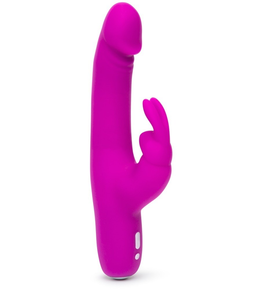 Rabbitvibrator „Realistic Slim“ mit 12 Vibrationsmodi und 2 Motoren