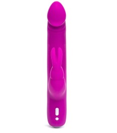 Rabbitvibrator „Realistic Slim“ mit 12 Vibrationsmodi und 2 Motoren, 2