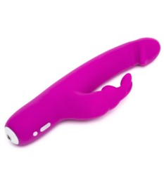 Rabbitvibrator „Realistic Slim“ mit 12 Vibrationsmodi und 2 Motoren, 2