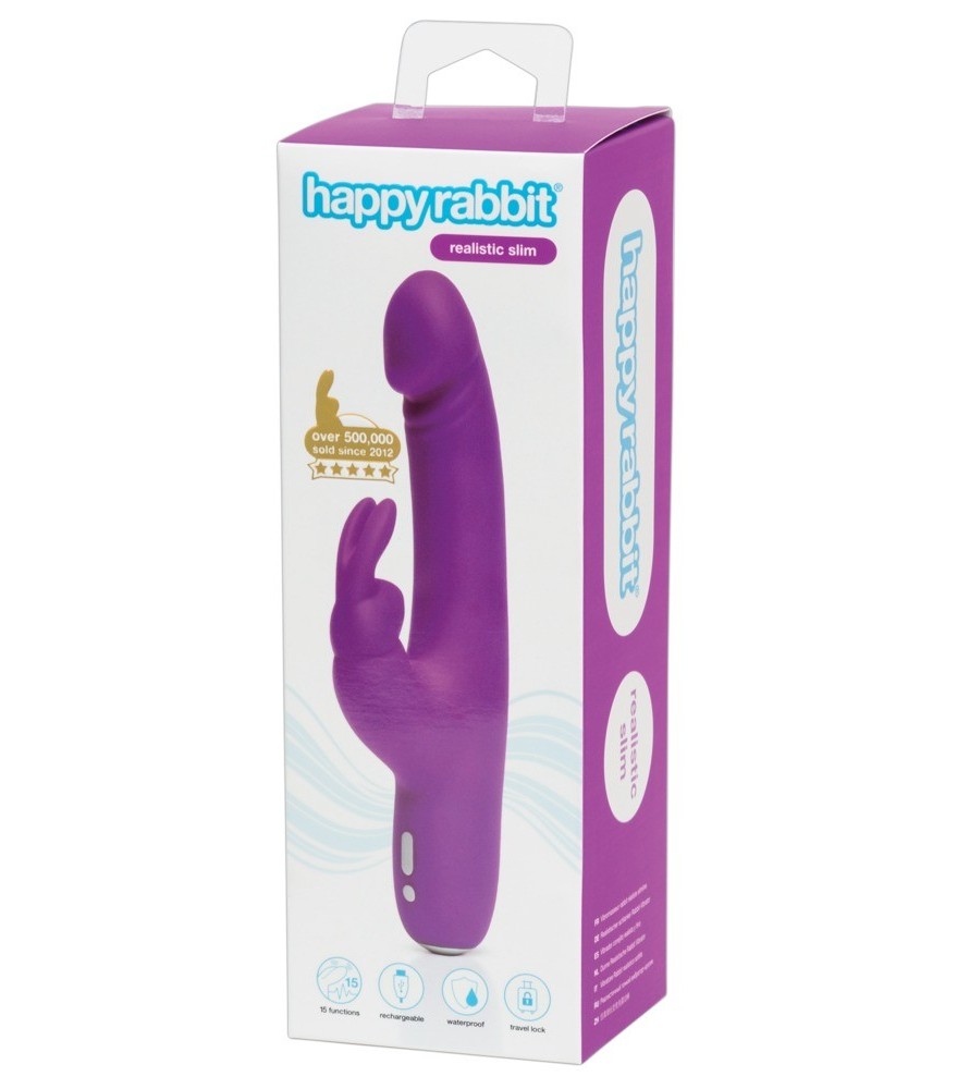 Rabbitvibrator „Curve Slim“ mit 2 Motoren