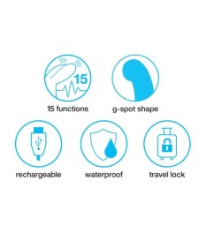 Rabbitvibrator „G-Spot Slim“, 24 cm, mit 12 Vibrationsmodi