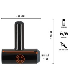 Masturbator „With 2 Functions“ mit Vibration und Handjob-Simulation