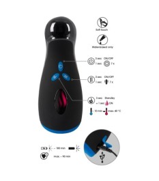 Masturbator „Heat & Shake“ mit Wärmefunktion bis 40 Grad