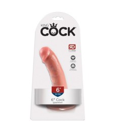 Naturdildo 6" Cock mit Saugfuß