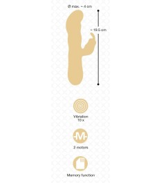 Rabbitvibrator mit praller G-Punkt-Spitze