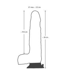 Naturvibrator „Dancing Dick“ mit Rotation