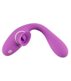 Vibrator „2 Function Bendable Vibe“ mit Leck-Zunge