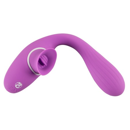 Vibrator „2 Function Bendable Vibe“ mit Leck-Zunge