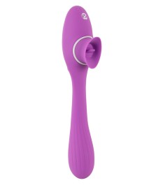 Vibrator „2 Function Bendable Vibe“ mit Leck-Zunge