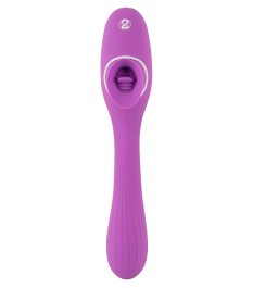 Vibrator „2 Function Bendable Vibe“ mit Leck-Zunge