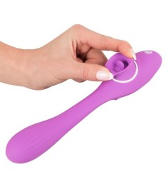 Vibrator „2 Function Bendable Vibe“ mit Leck-Zunge