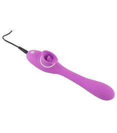 Vibrator „2 Function Bendable Vibe“ mit Leck-Zunge