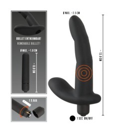 Prostatavibrator „Naughty Finger Prostate Vibe“ mit herausnehmbarem Vi