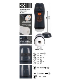 Masturbator „2 Functions“, saugt und vibriert