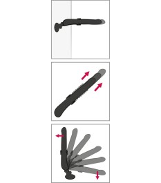 Stoßvibrator „RC Fucking Machine 2.0“ mit abnehm- und verstellbarem Sa