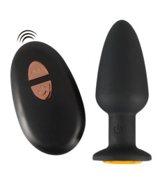 Vibroplug „Butt Plug mit Stein“ mit Fernbedienung