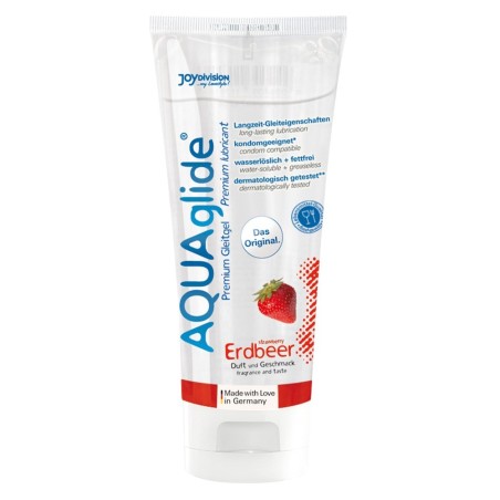 Gleitgel „AQUAglide Erdbeere“ auf Wasserbasis