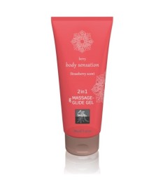 Massage- und Gleitgel „2in1 Strawberry Scent“