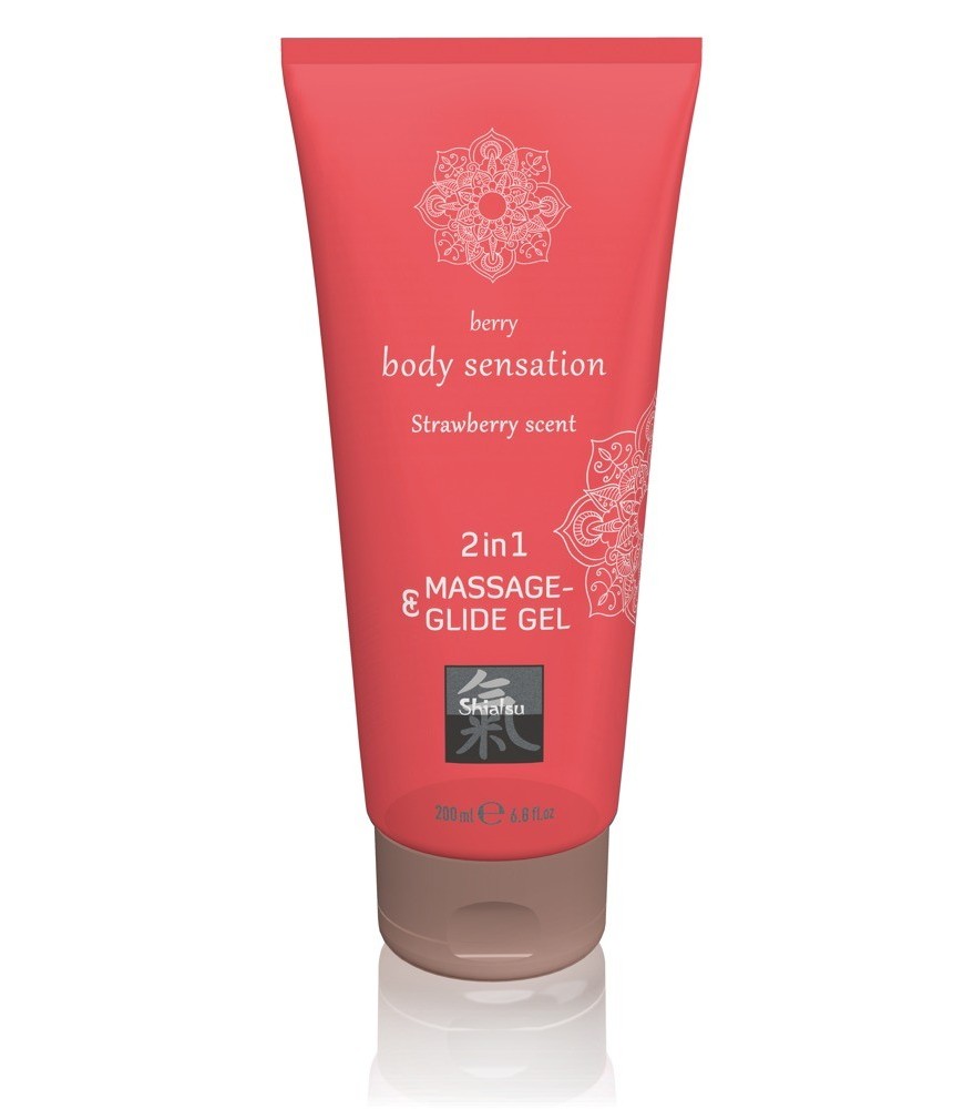 Massage- und Gleitgel „2in1 Strawberry Scent“