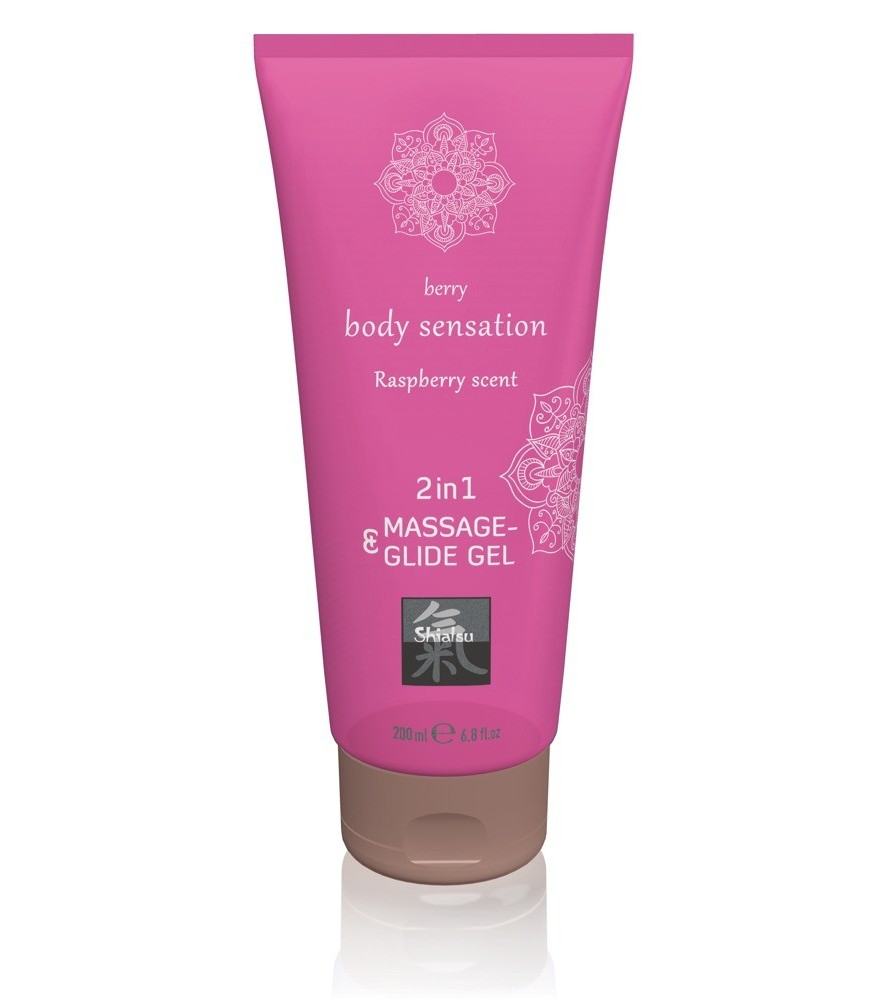 Massage- und Gleitgel „2in1 Raspberry Scent“