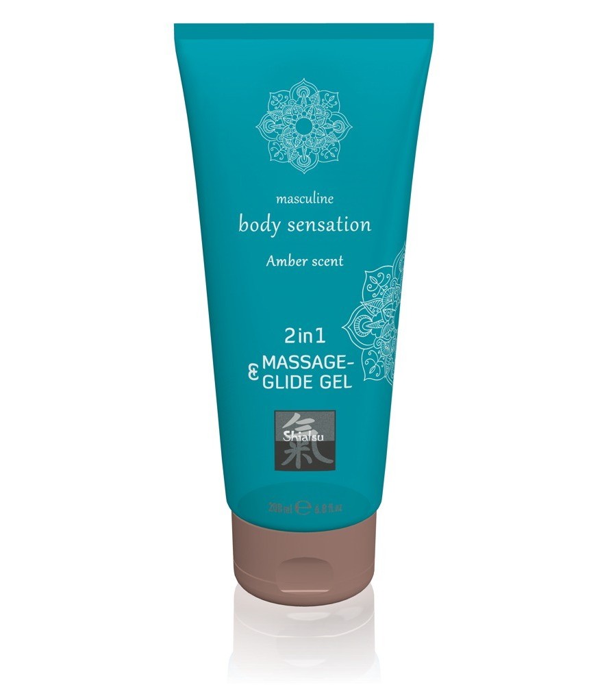 Massage- und Gleitgel „2in1 Amber Scent“