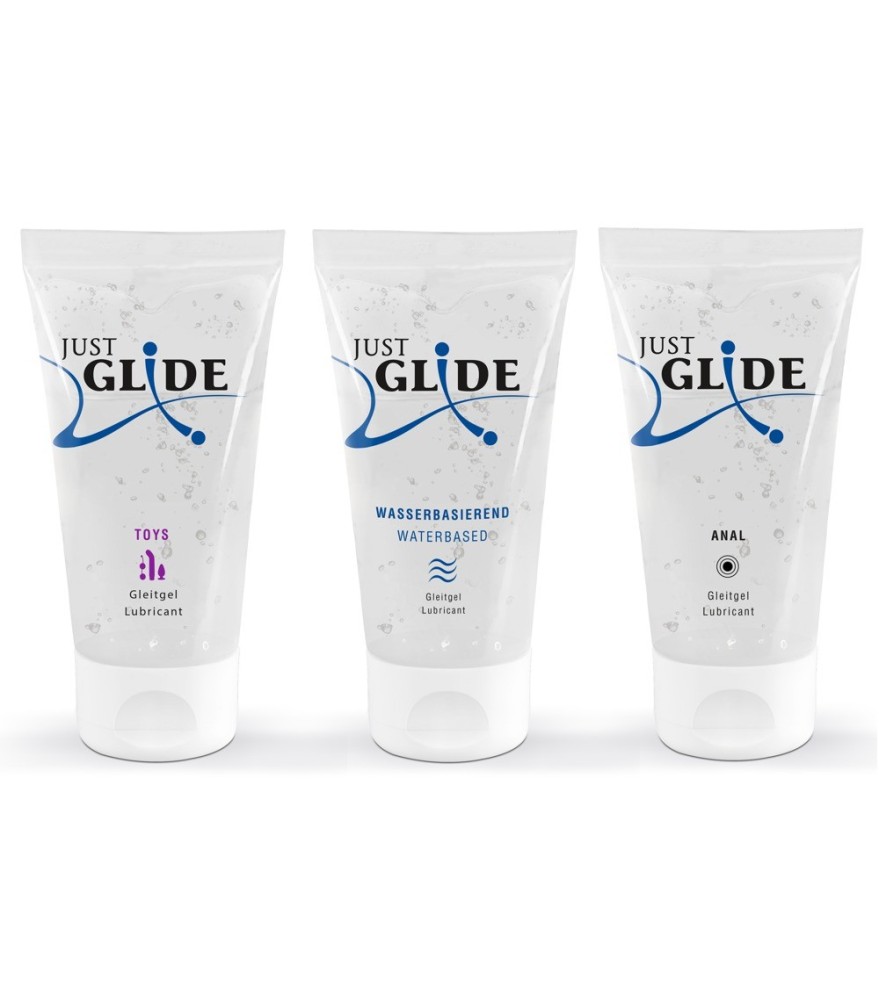 3-teiliges Gleitgel-Set „Just Glide“