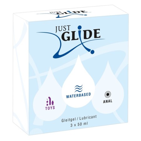 3-teiliges Gleitgel-Set „Just Glide“