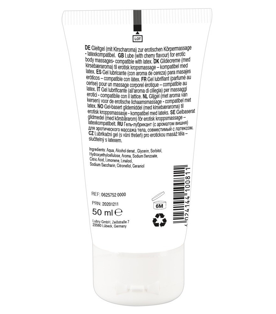 Gel "Erotic Massage Gel Chocolate“ mit Schokoladen-Aroma