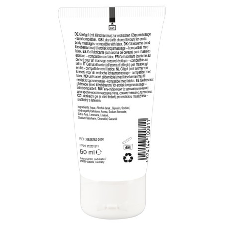 Gel "Erotic Massage Gel Chocolate“ mit Schokoladen-Aroma