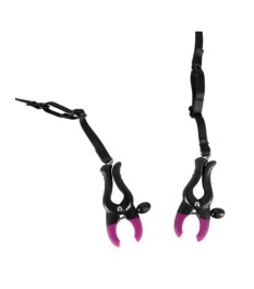 Perlen-String „Pearl String with Silicone Clamps“ mit Vulvalippenklamm