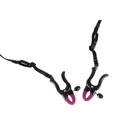 Perlen-String „Pearl String with Silicone Clamps“ mit Vulvalippenklamm