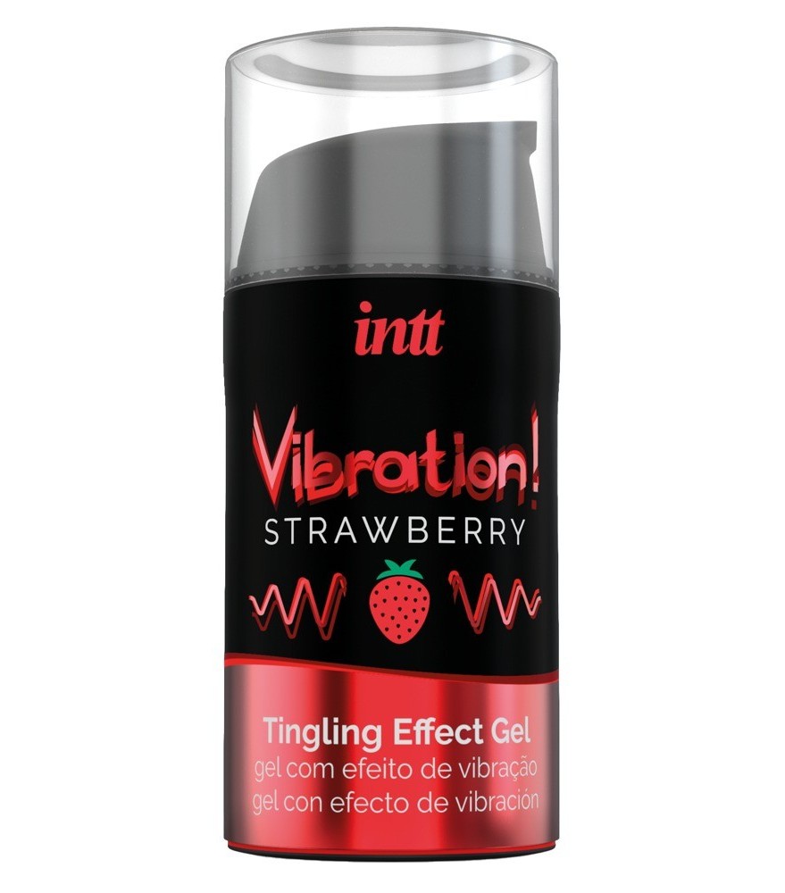 Stimulationsgel „Vibration! Strawberry“ für Sie und Ihn