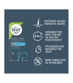 2-teiliges Enthaarungscreme-Set „Veet Men TOTAL PRO“