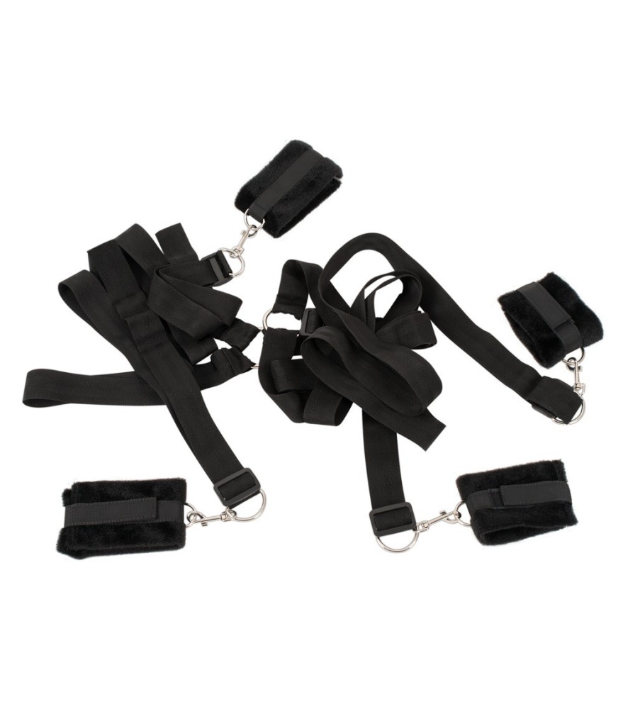 Bettfesselset „Bed Shackles“ mit Hand- und Fußfesseln