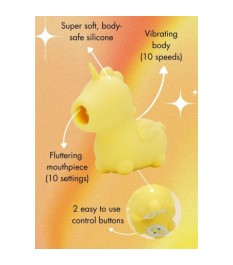 Auflegevibrator „Bean Blossom“ im niedlichen Einhorn-Design
