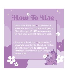 Auflegevibrator „Karma Lilac“ im niedlichen Einhorn-Design