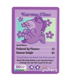 Auflegevibrator „Karma Lilac“ im niedlichen Einhorn-Design