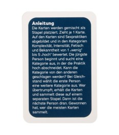 Kartenspiel „Gimme More“ mit Sex-Praktiken