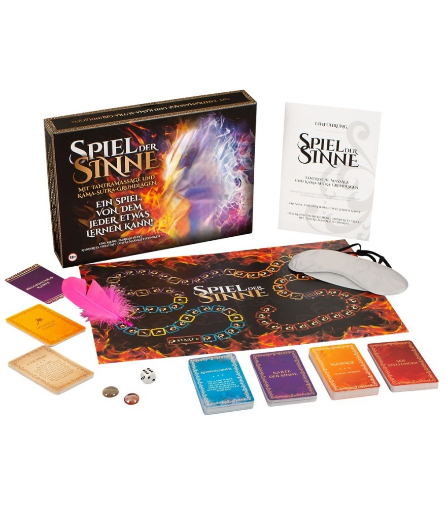 Paarspiel „Spiel der Sinne“ mit viel Zubehör