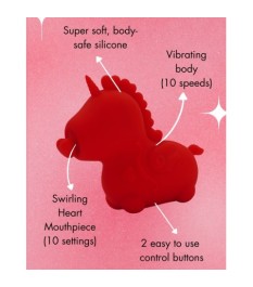 Auflegevibrator „Cupids Beau“ im niedlichen Einhorn-Design
