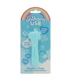 Minivibrator mit USB-Stecker unter’m Einhorn-Köpfchen