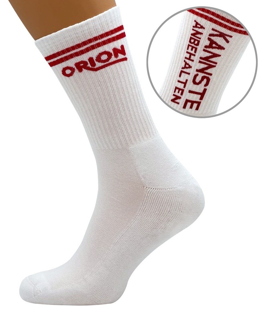 Socken „ORION“ mit Spruch: Kannste anbehalten