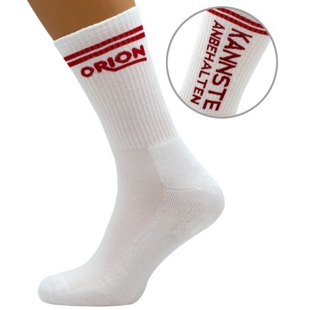 Socken „ORION“ mit Spruch: Kannste anbehalten
